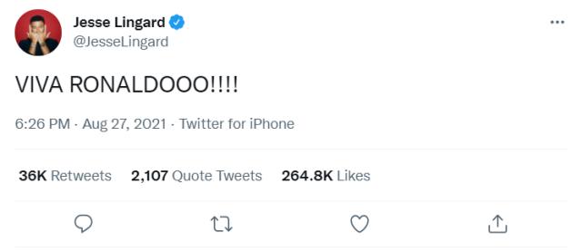 九游娱乐-林加德狂喜：C罗万岁！纳尼动真情：我会一直支持你